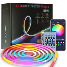 Гибкий неон RGB 5 м USB умный с приложением на телефон Светодиодная неоновая лента Гибкий неон RGB 5 м USB умный с приложением на телефон Светодиодная неоновая лента