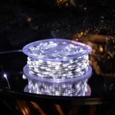 Гирлянда нить Роса 100 метров 1000 led Холодная белая прозрачная проволока usb Гирлянда нить Роса 100 метров 1000 led Холодная белая прозрачная проволока usb